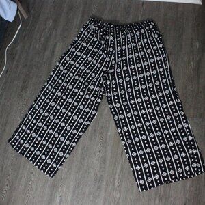 Shein Plus Geo Print Wide Leg Pants